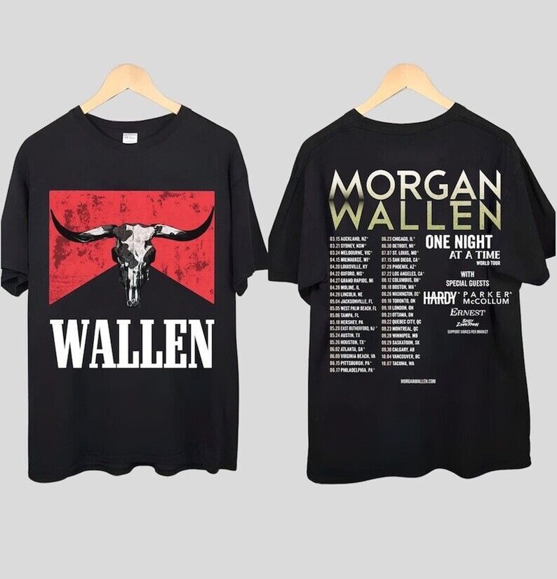 Wallen Tour 2024 Tshirt, Wallen One Night at A Time Tour