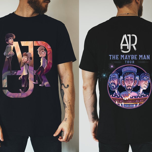 Camicia AJR The Maybe Man Tour 2024, Camicia fan della band AJR, Camicia Chibi dei membri Ajr, Merch della band AJR, Camicia della band Ajr, T-shirt Ajr The Click Galaxy