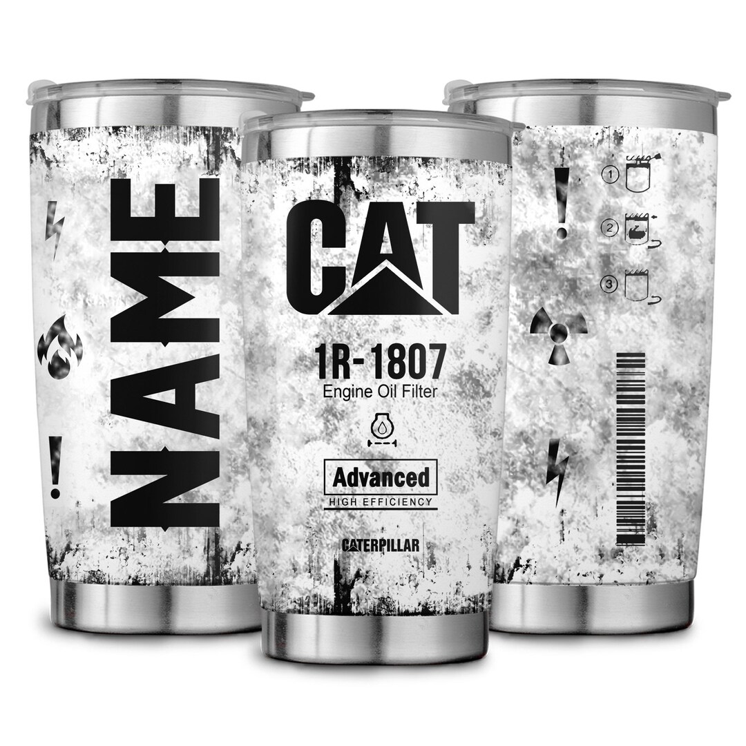 Personalized Caterpillar Dirty Oil Filter Tumbler 20oz Etsy Australia