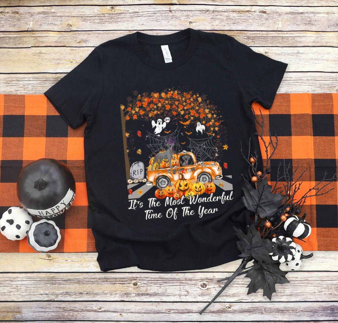 Discover It's The Most Wonderful Time Of The Year Great Dane Dog T-shirt/Dog On Pumpkins Truck Autumn Halloween/Great Dane Dog Shirt/Halloween Party