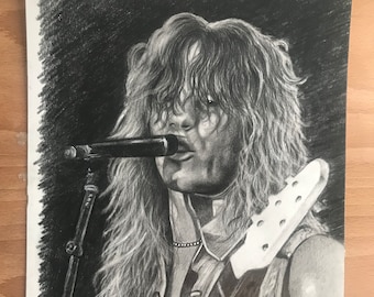 ジェイムズ・ヘットフィールド '82 オリジナル ドローイング