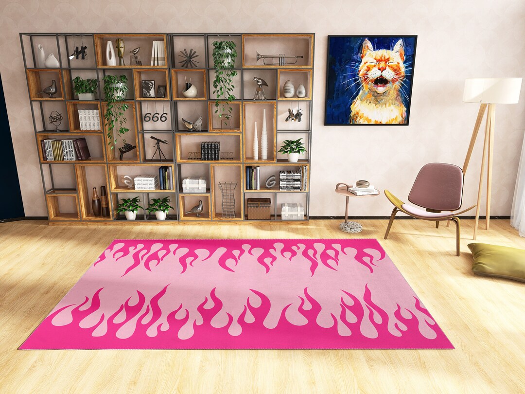 Funky Rug Cute Rug 70s Carpet Preppy Rug Retro Rug Etsy