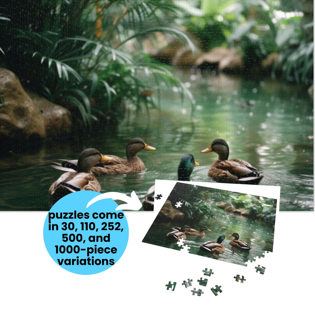 Ducks in a Pond Jigsaw Puzzle - Etsy