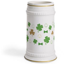 Shamrock rosett St Patricks dag ölmugg