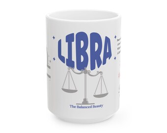 Libra Zodiac Coffee Mug: Astrology Horoscope Gift