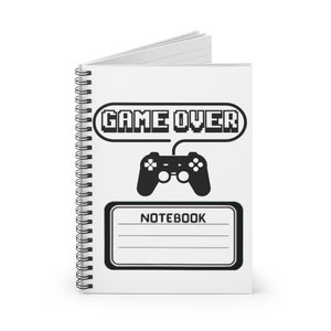 Game over spiral notebook