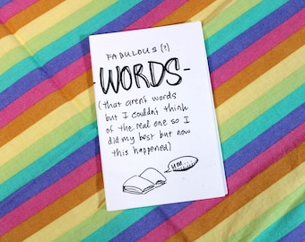 Fab Words - Original 8-Page Mini Zine