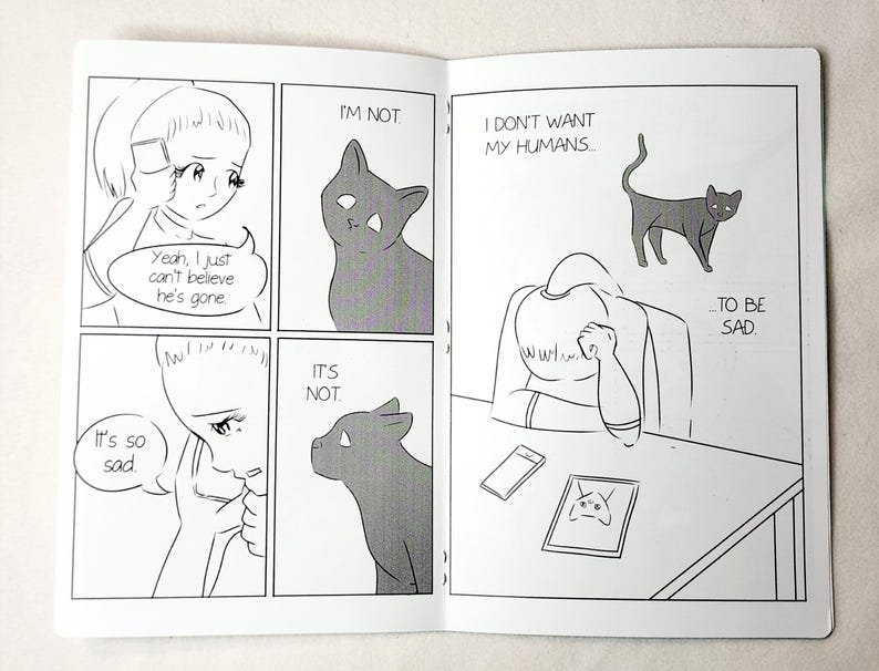 The Feline Guide To Grief - Original 12-Page Comic image 5