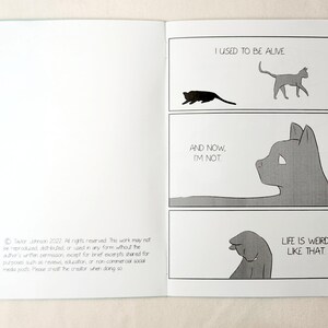 The Feline Guide To Grief - Original 12-Page Comic image 3