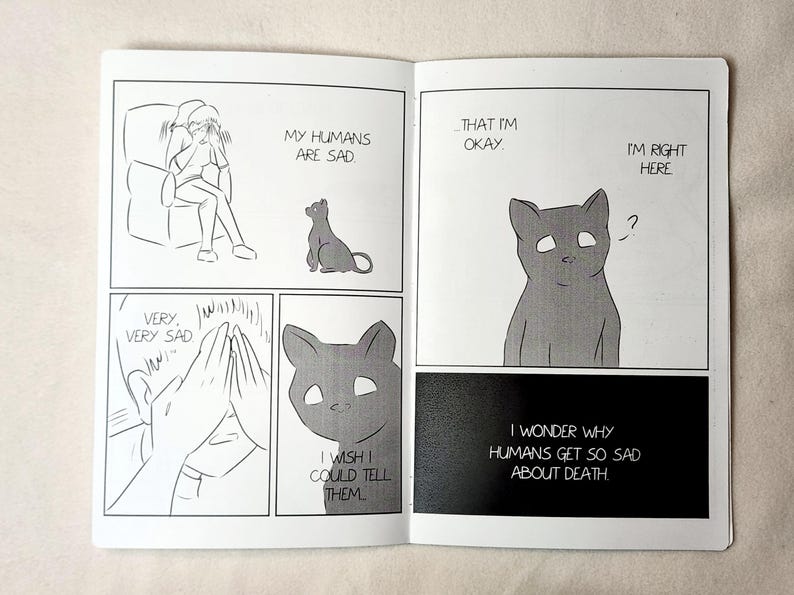 The Feline Guide To Grief - Original 12-Page Comic image 4