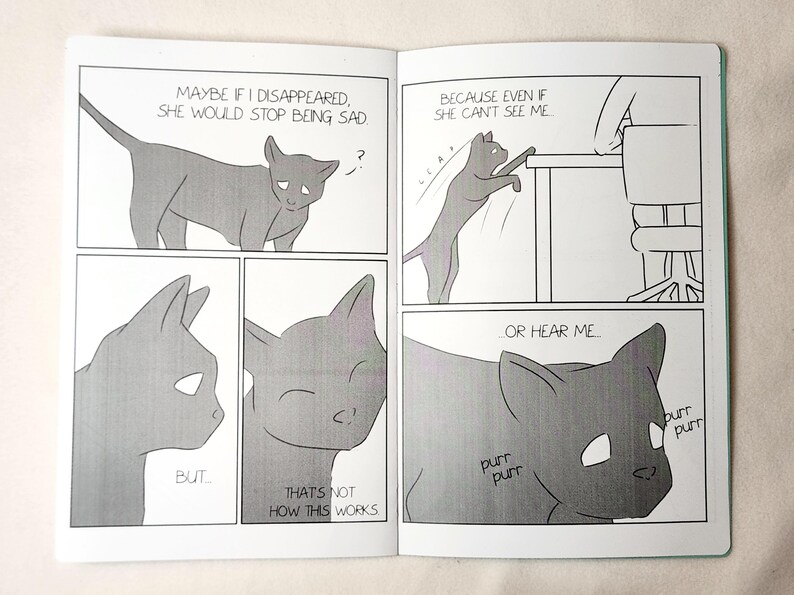 The Feline Guide To Grief - Original 12-Page Comic image 6