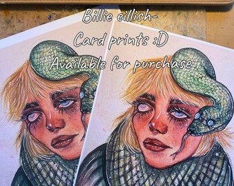 Billie Eillish (card print)