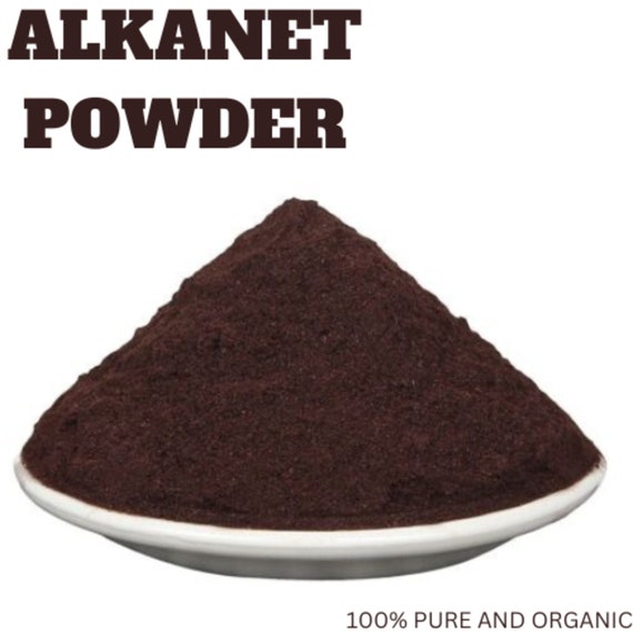 Organic top grade Alkanet Root Powder - Natural Dye - Wild Crafted &  shipped from India