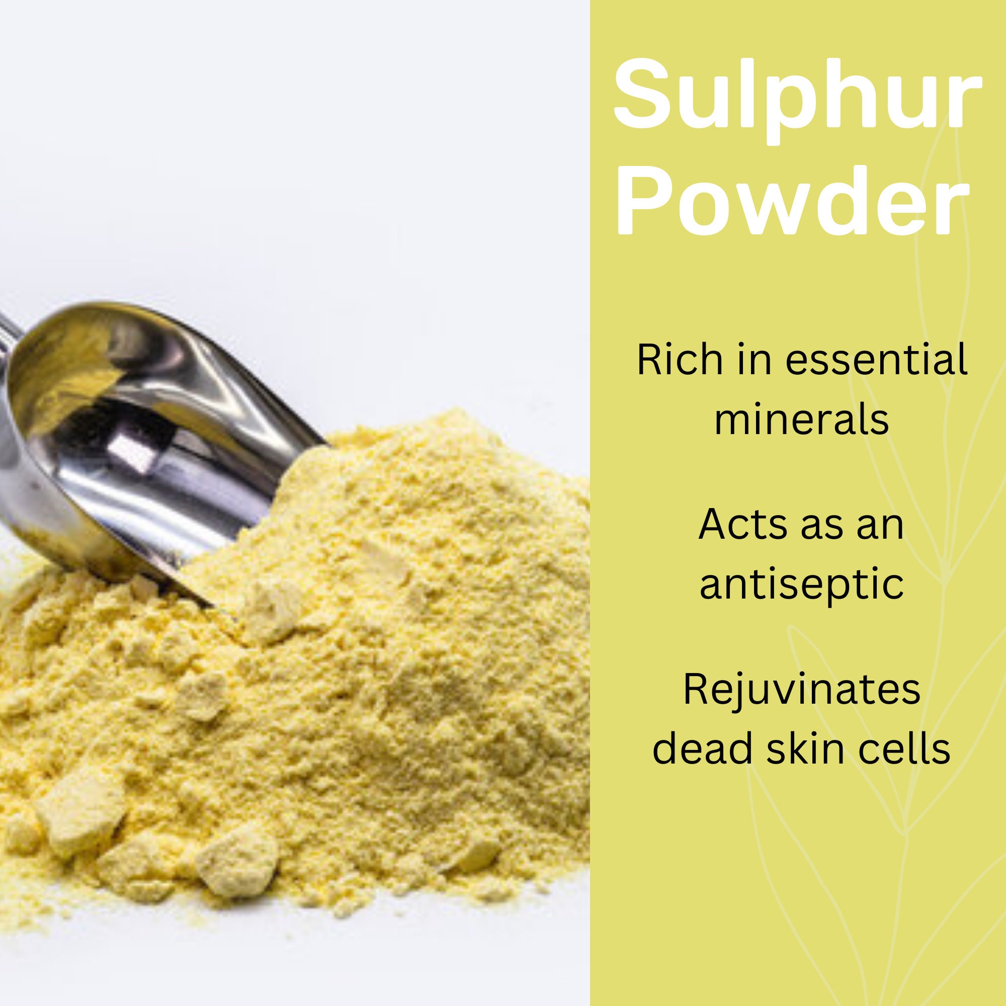 100 Pure & Highquality Sulfur Powder Natural Sulphur Etsy Canada