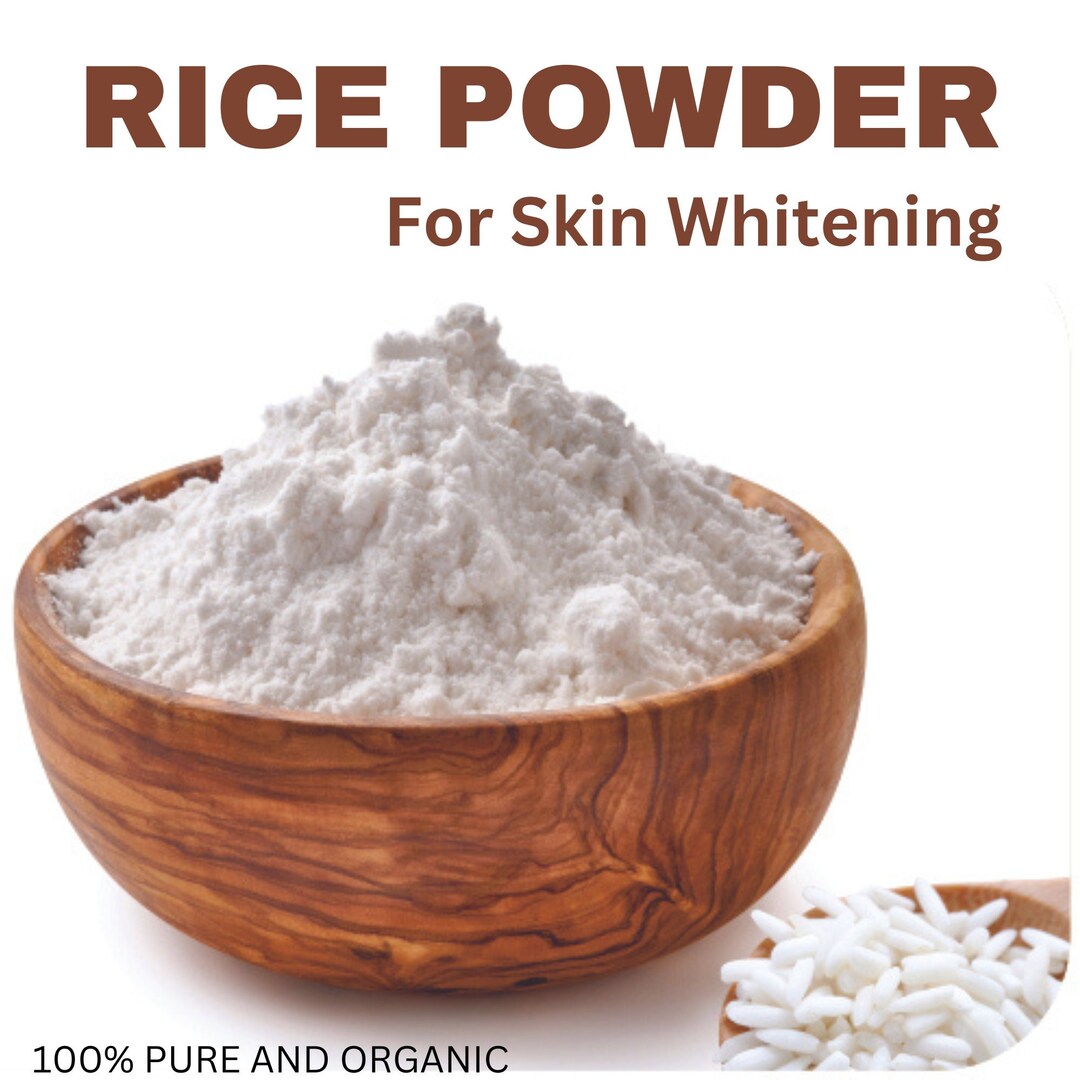 Herbal Grade Rice Powder Scrub Skin Brighter Whiter Exfoliate Etsy