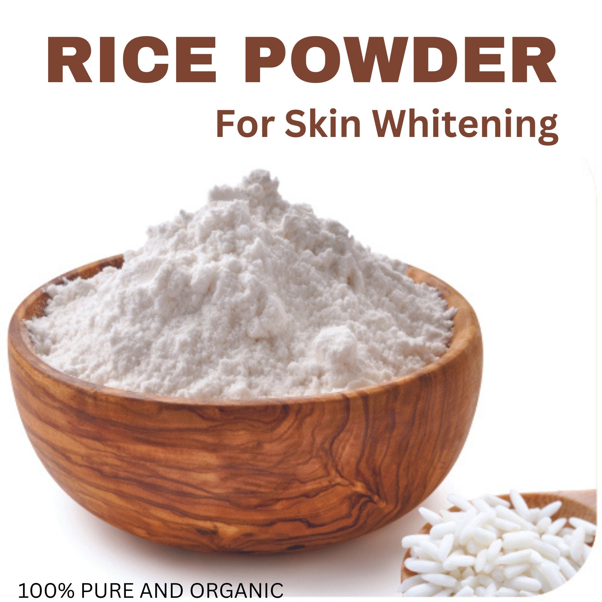 Herbal Grade Rice Powder Scrub Skin Brighter Whiter Exfoliate Etsy