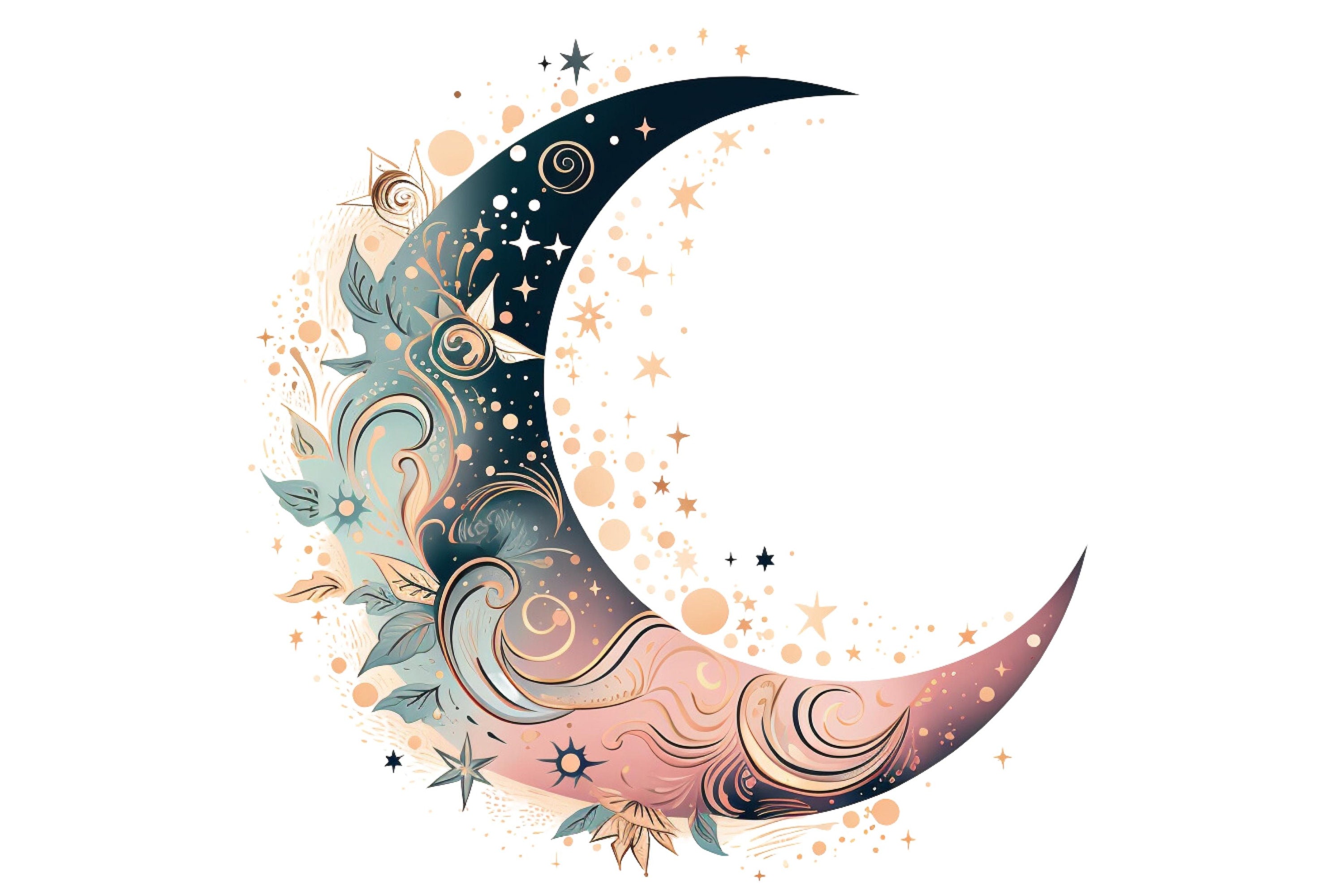 28 Ethereal Moons SVG Files for Bohemian and Witchy Crafts ...