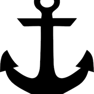Anchor SVG PNG Nautical Vector Image - Pattern for CNC, Cricut, Tattoo, Sticker