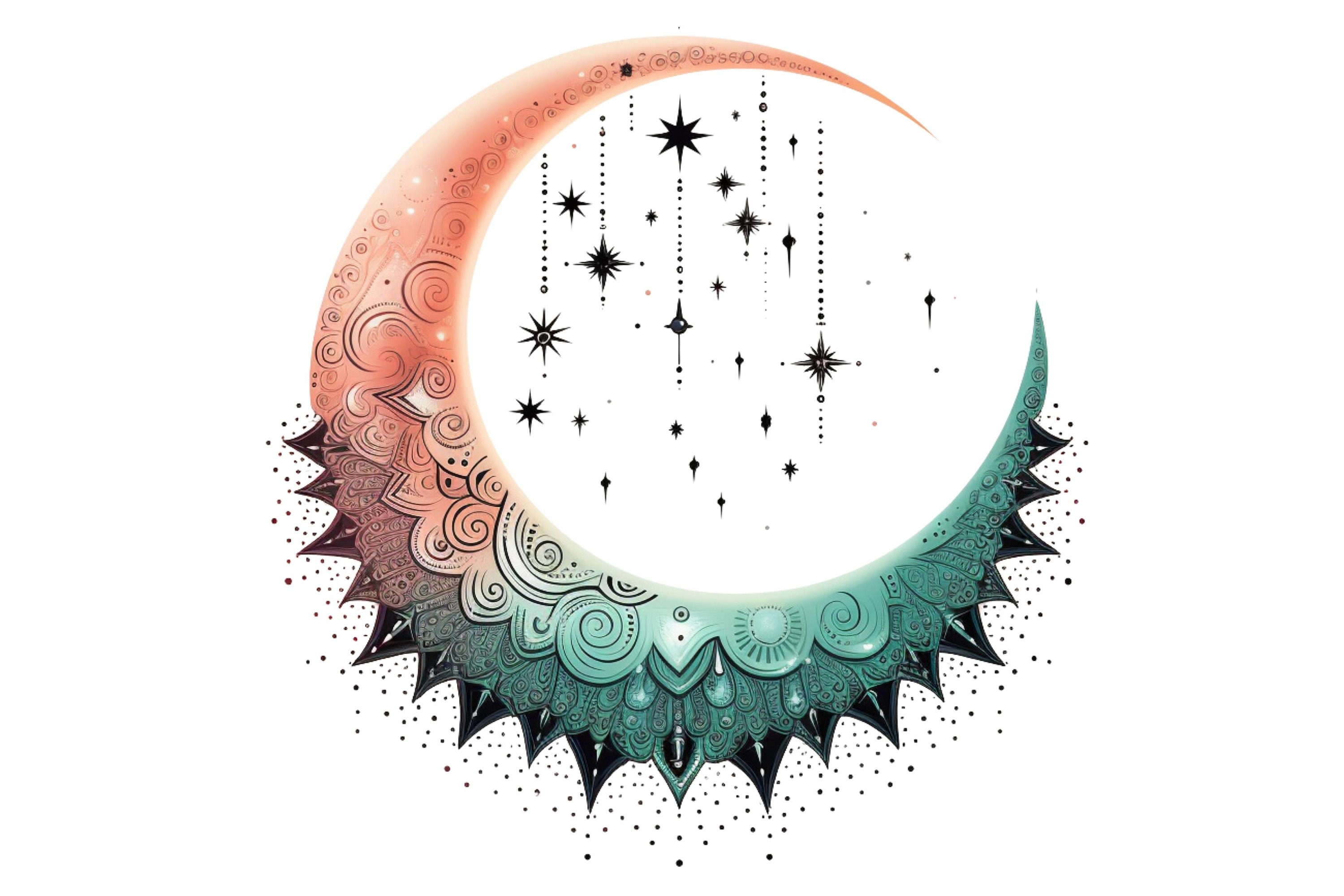 28 Ethereal Moons SVG Files for Bohemian and Witchy Crafts ...