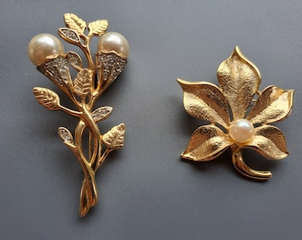 Vintage Faux Pearl Brooch | Faux Pearl Brooch | Brooch for Women | Jewelry for Women | Vintage Brooch | Brooch Lot