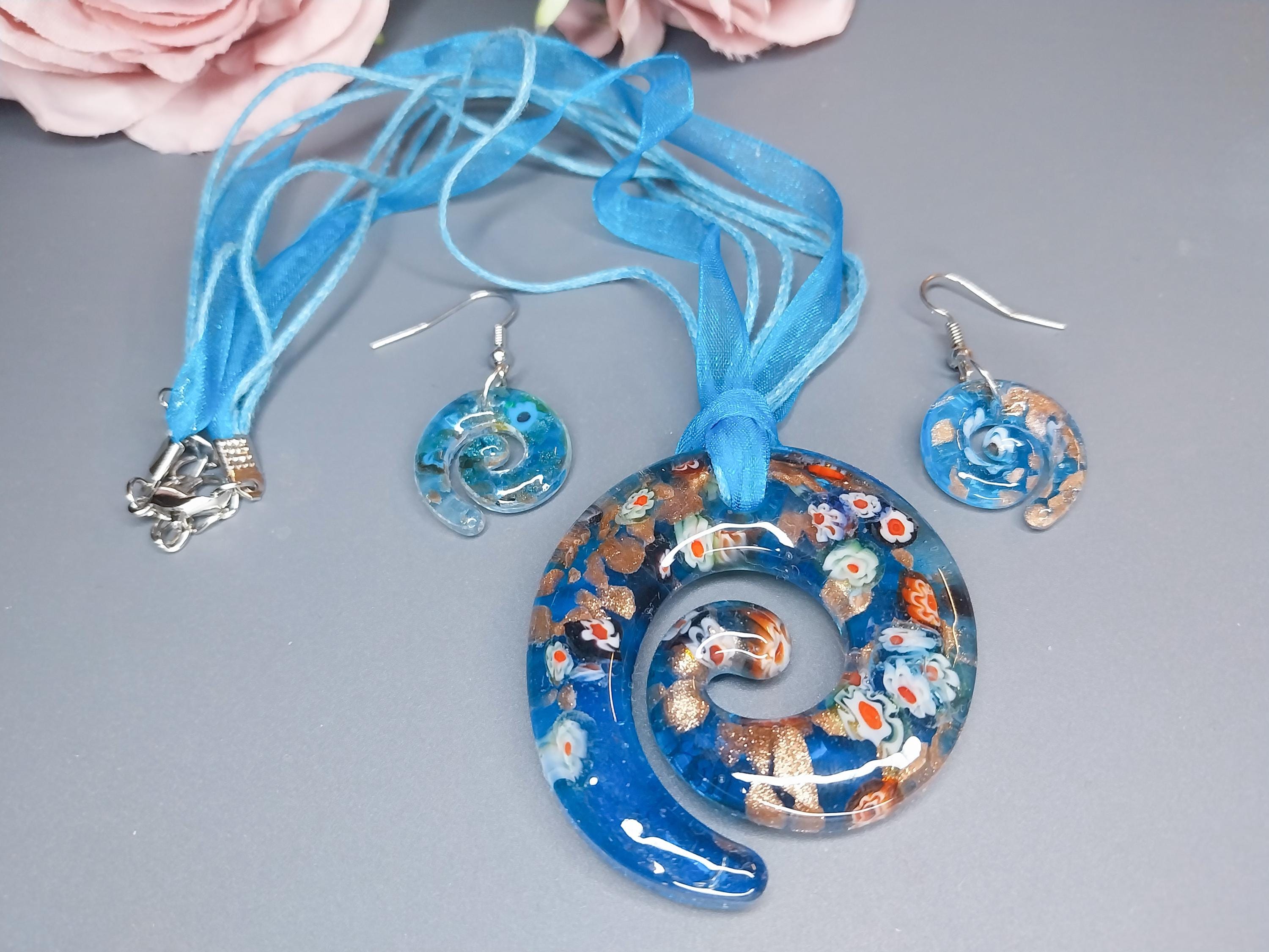 Venetian glass necklace set - Etsy 日本