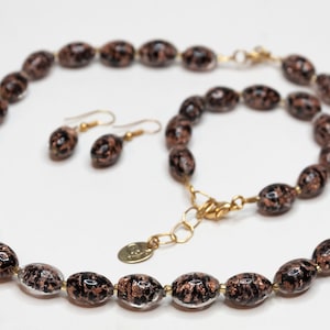 Murano Glass Jewelry Set | Murano Glass Bead | Murano Glass Necklace | Murano Glass Bracelet | Murano Glass Earrings | Italian Murano Glass