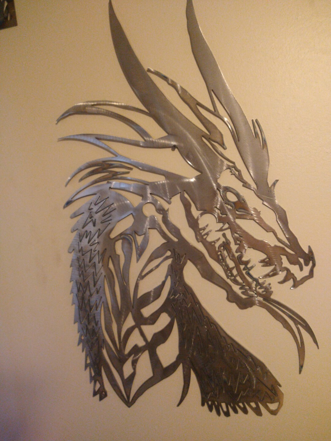 Dragon Metal Wall Art Wall Decor Steel Art - Etsy