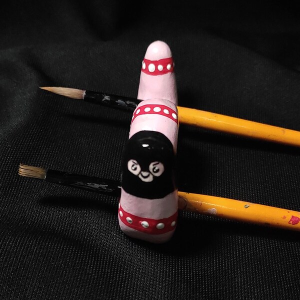 Clay Worm Paint Brush Holder Etsy