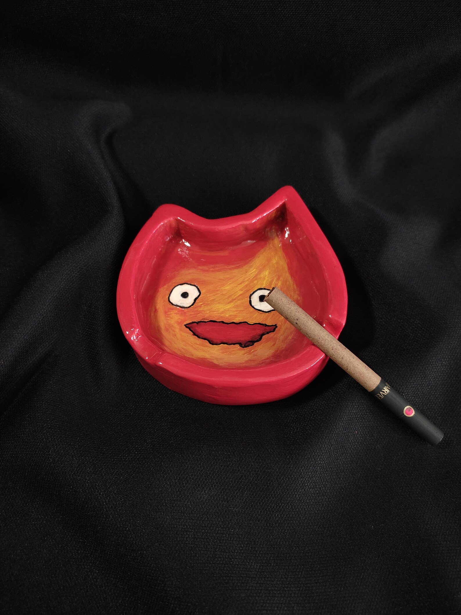 Fire Demon Calcifer Ashtray Anime Ashtray Unique Gifts Cute Etsy