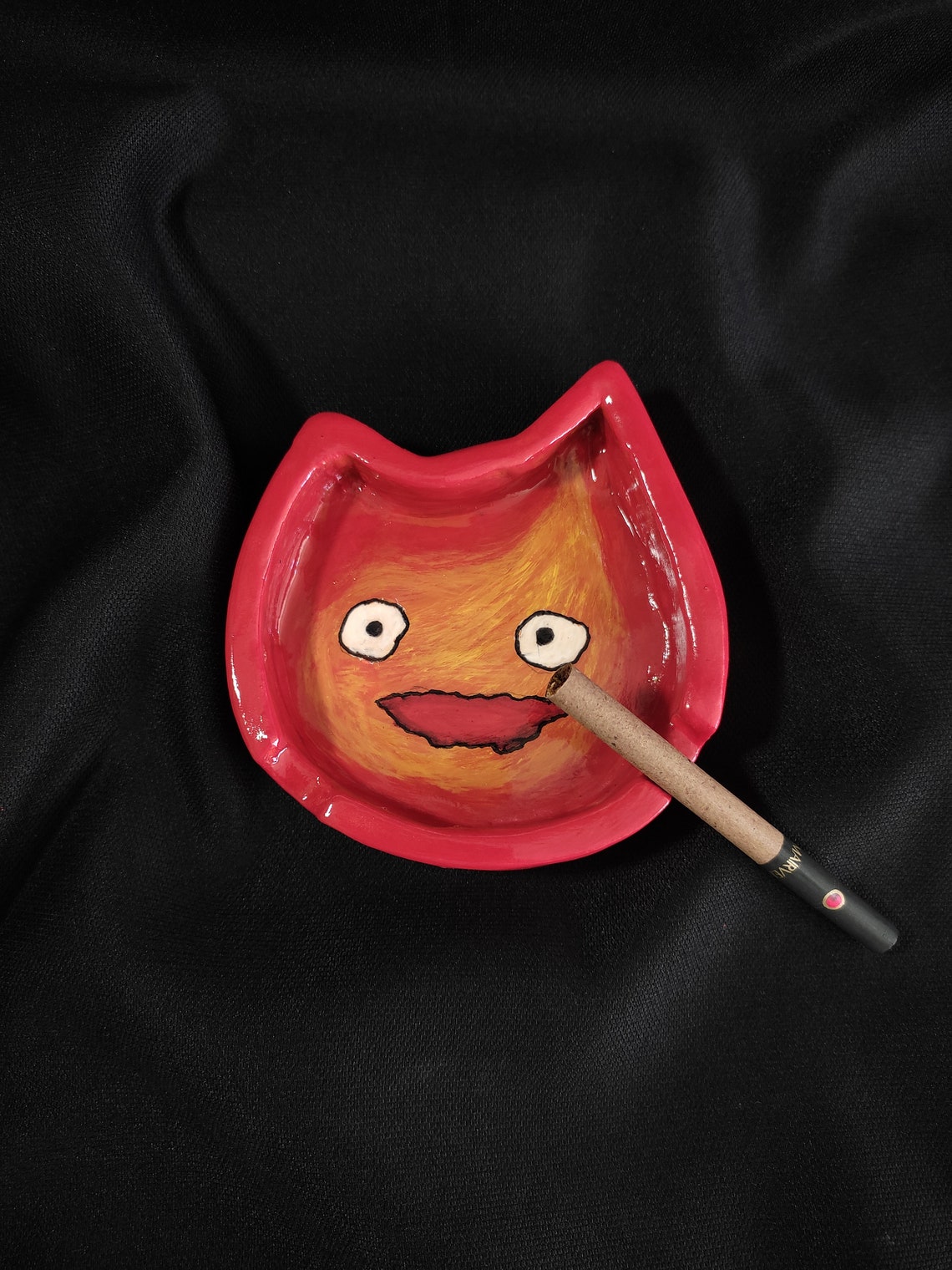 Fire Demon Calcifer Ashtray Anime Ashtray Unique Gifts Cute Etsy