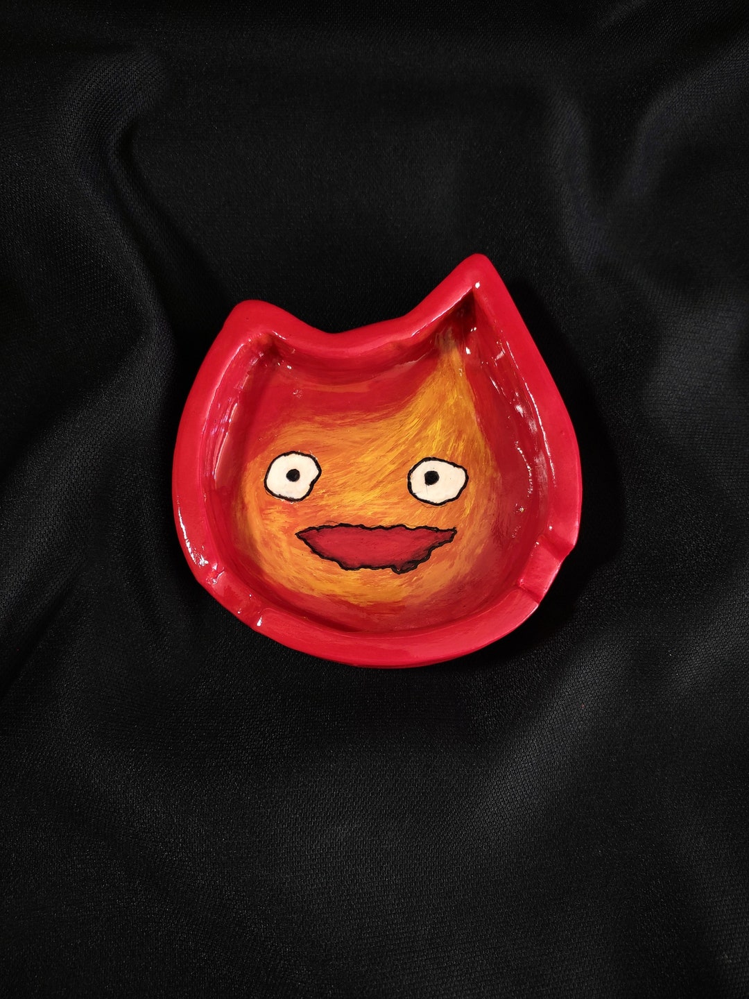 Fire Demon Calcifer Ashtray Anime Ashtray Unique Gifts Cute Etsy