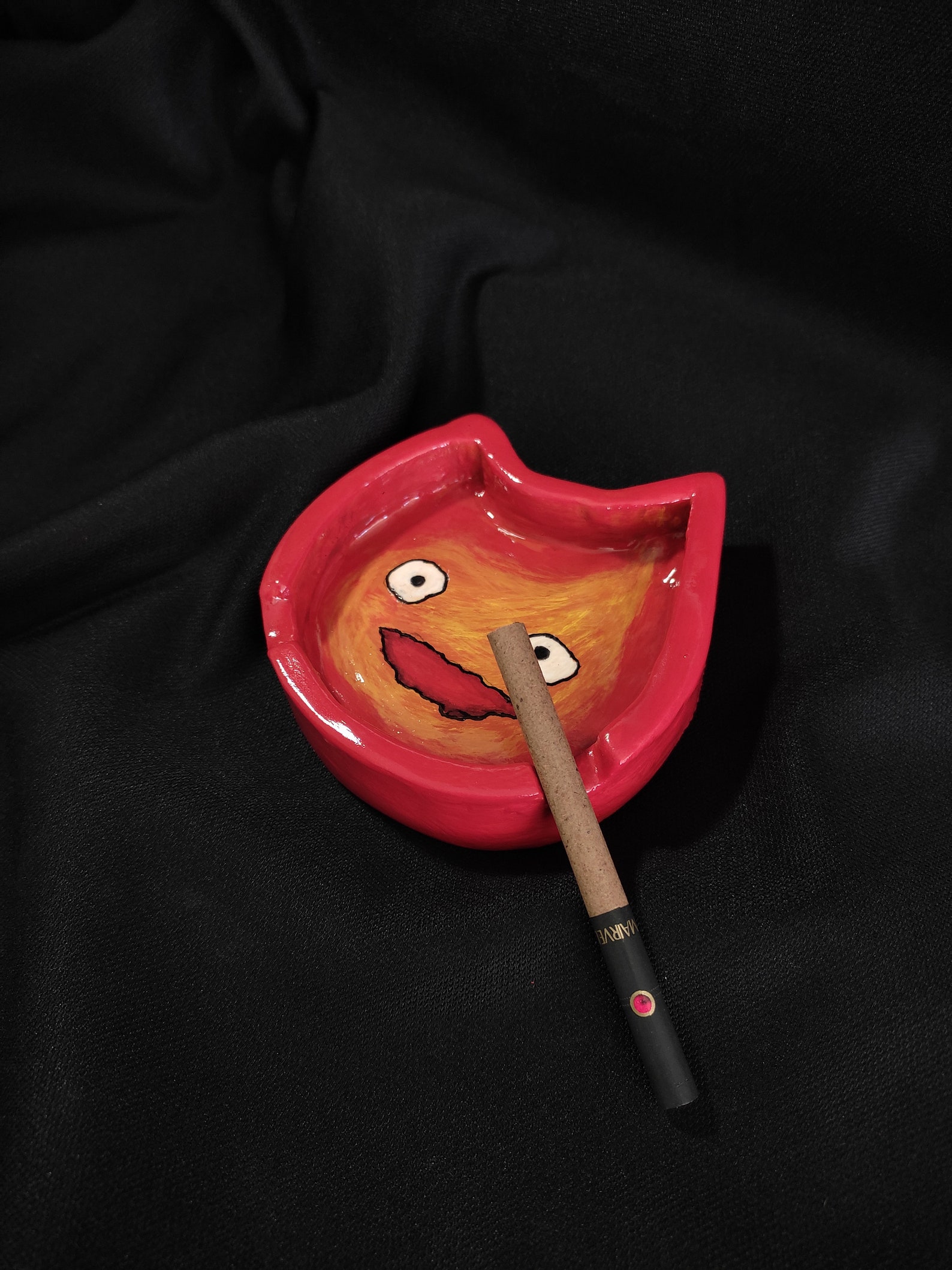 Fire Demon Calcifer Ashtray Anime Ashtray Unique Gifts Cute Etsy