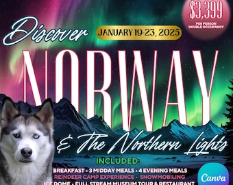 Aurora Adventures: Northern Lights Flyer Template