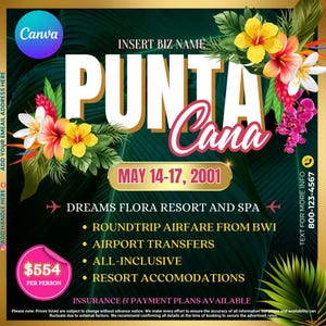Punta Cana Resort Trip Flyer