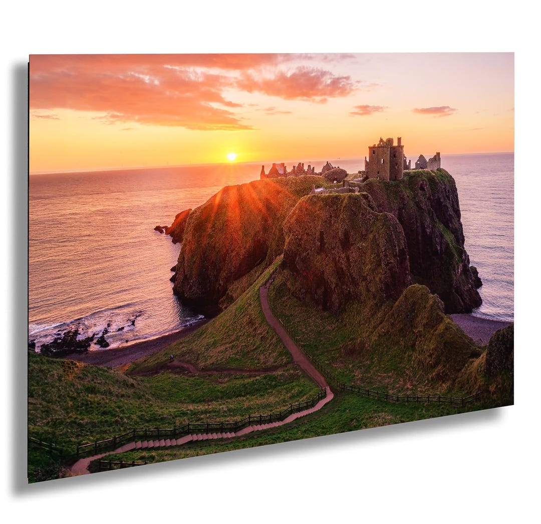 dunnottar-castle-sunrise-print-stonehaven-scotland-scenic-wall-art-etsy