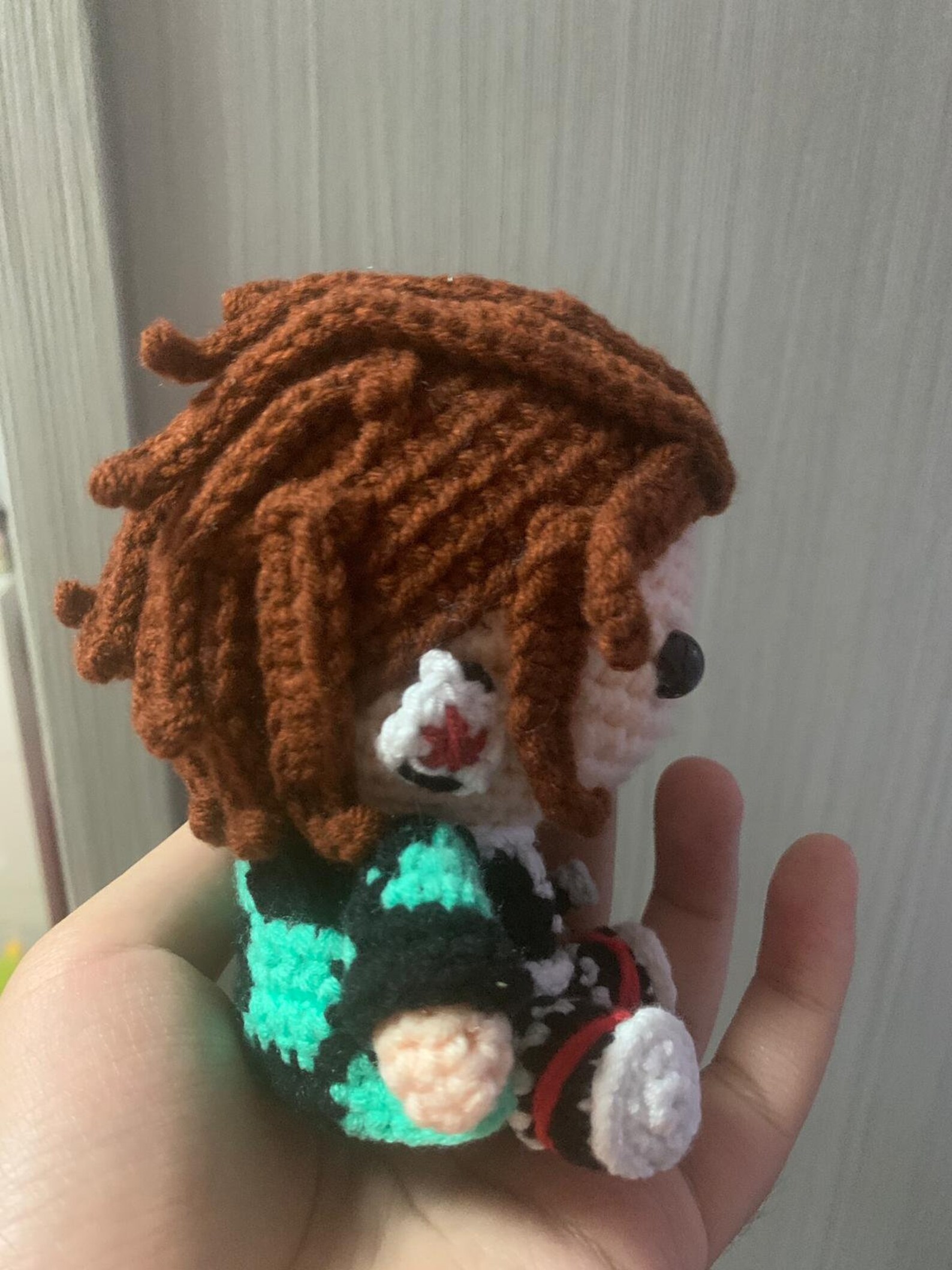 Demon Slayer Tanjiro Amigurumi crochet Soft Toy handmade Etsy Australia