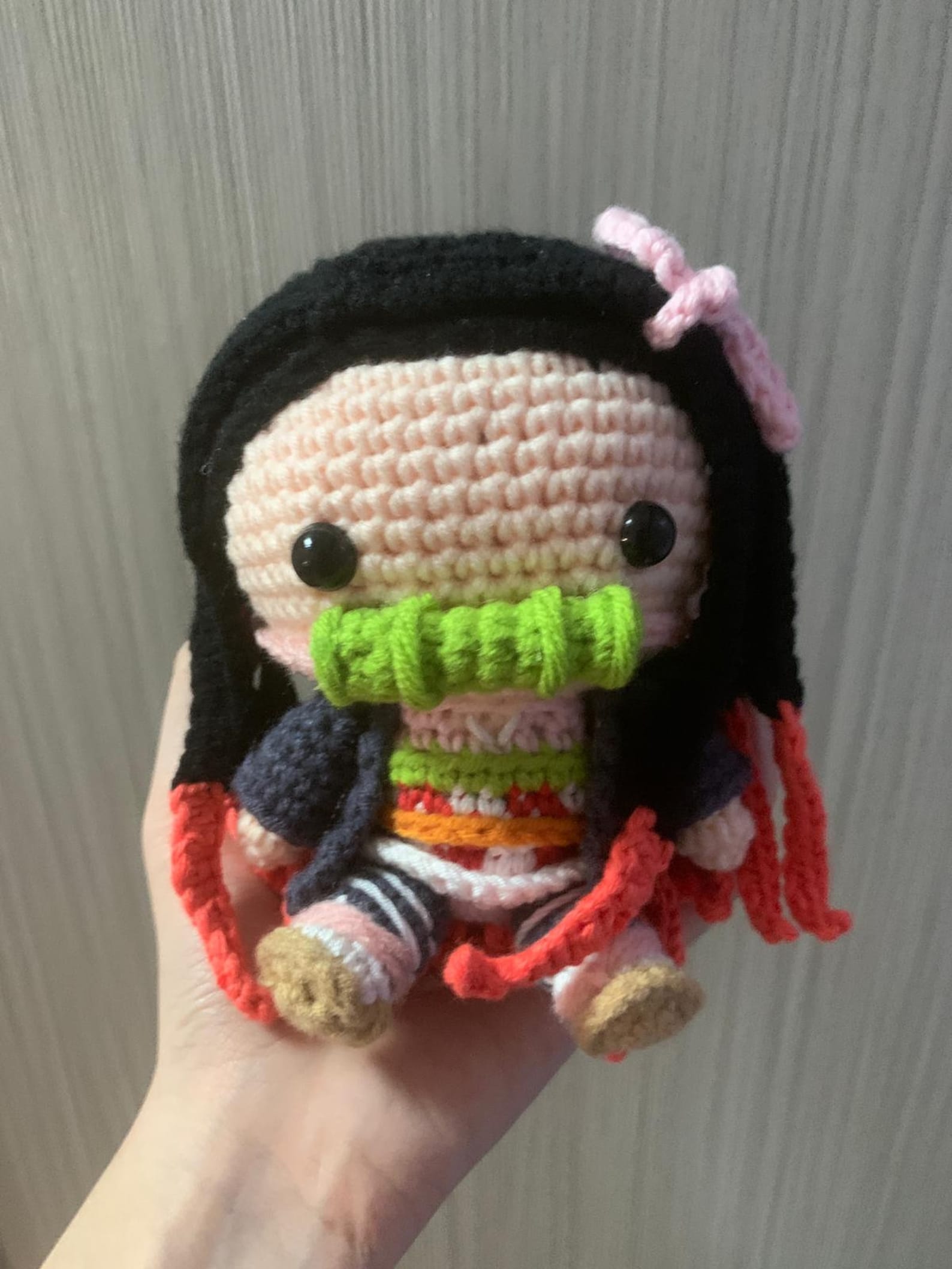 Demon Slayer Nezuko Amigurumi crochet Soft Toy handmade - Etsy UK