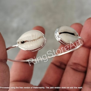 Sterling Silver Bangle,Buy 2 Get 1 Free, Money Cowrie Bangle, Shell Bangle, Cowrie  Bracelet, Natural Shell Bangle, Cowrie Shell Bracelet