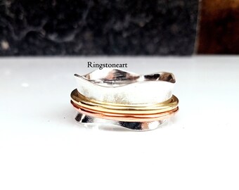 Most Popular Spinner ! 925 Sterling Silver! Spinner Rings For Women! Spinner Ring! Meditation Ring! Handmade Spinner Ring! Spinning Ring