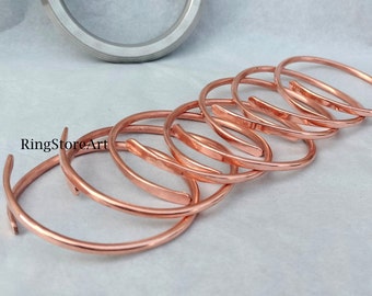 Copper Hammered Bangle, Thick copper bangle, 7 bangle,Pure Copper Bangle, Stacking Bangles, Copper bracelet, stacking bangle