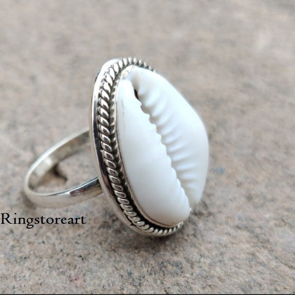 Cowrie Shell Ring Etsy