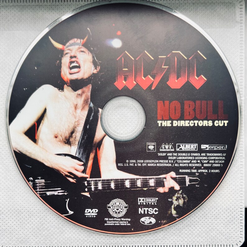 ACDC No Bull Directors Cut DVD - Etsy