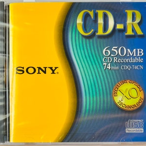 Sony CD-R Blank 650MB 74min (New, sealed)
