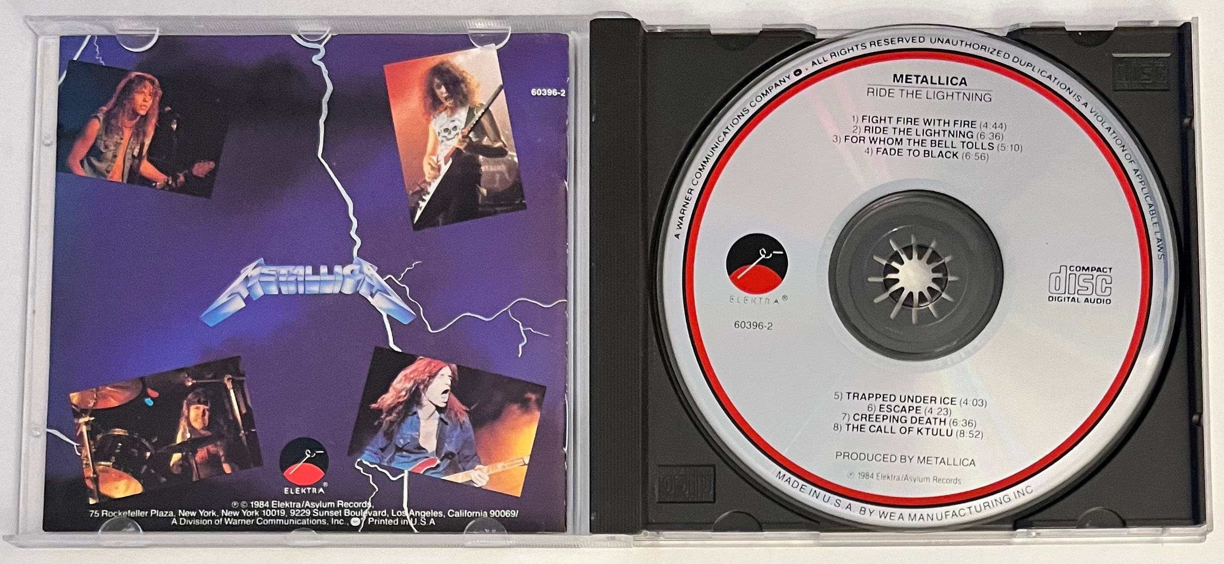 Metallica – Ride the Lightning (CD) - Etsy