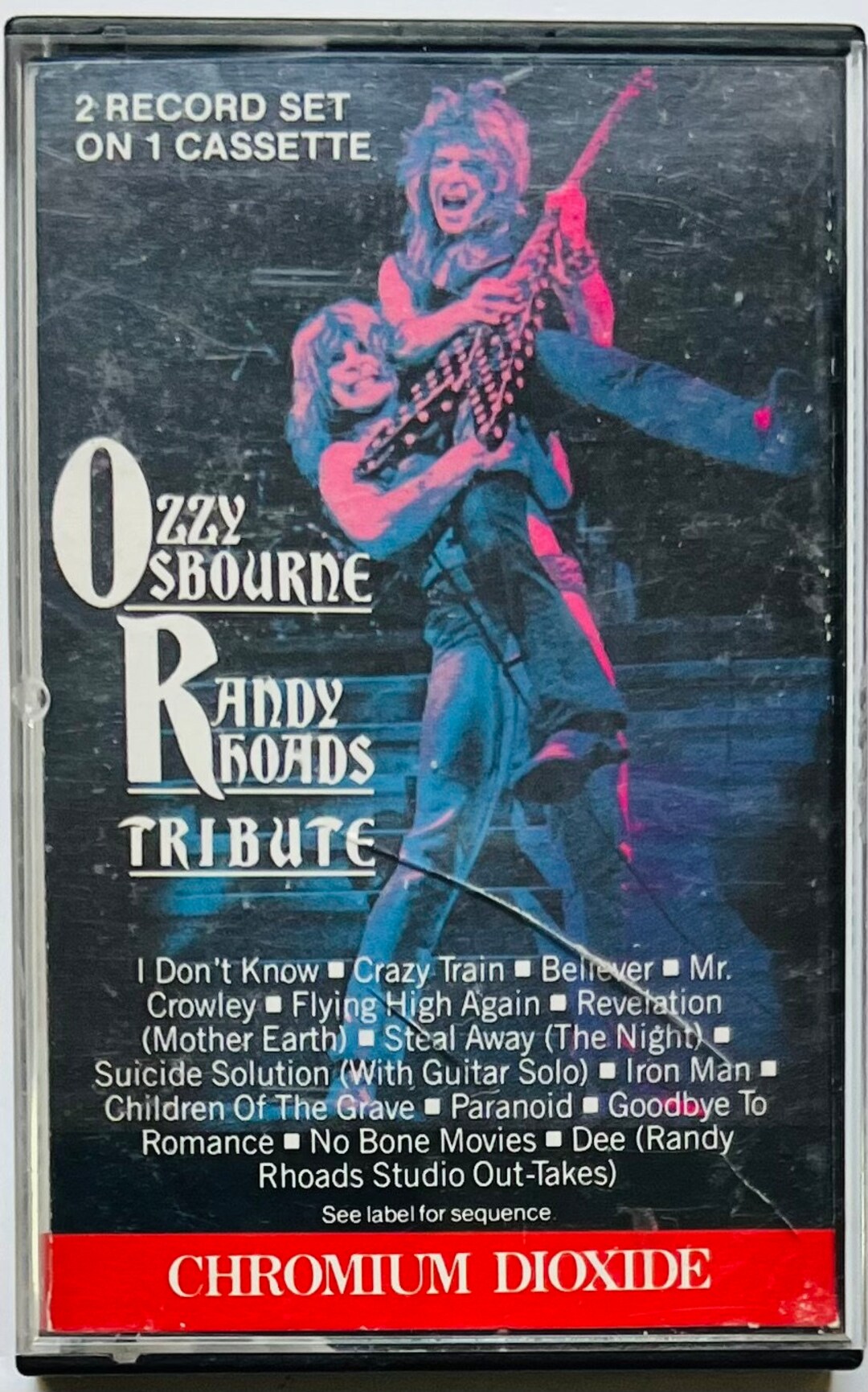 ozzy osbourne randy rhoads tribute poster