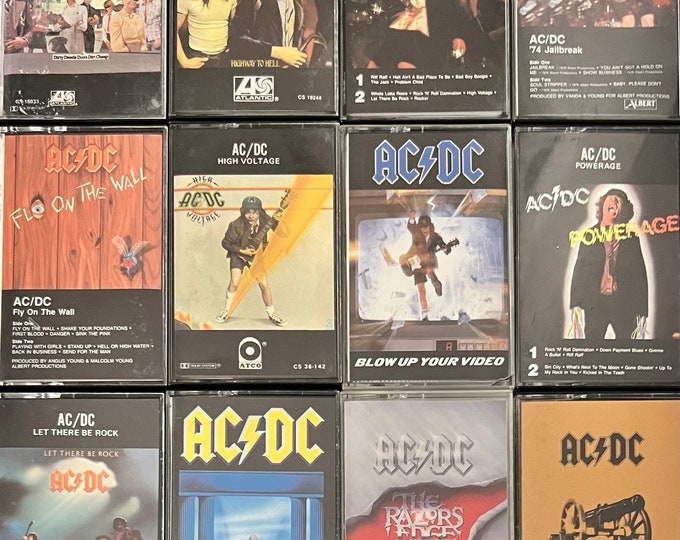 ACDC - Various Titles (cassette) - Etsy