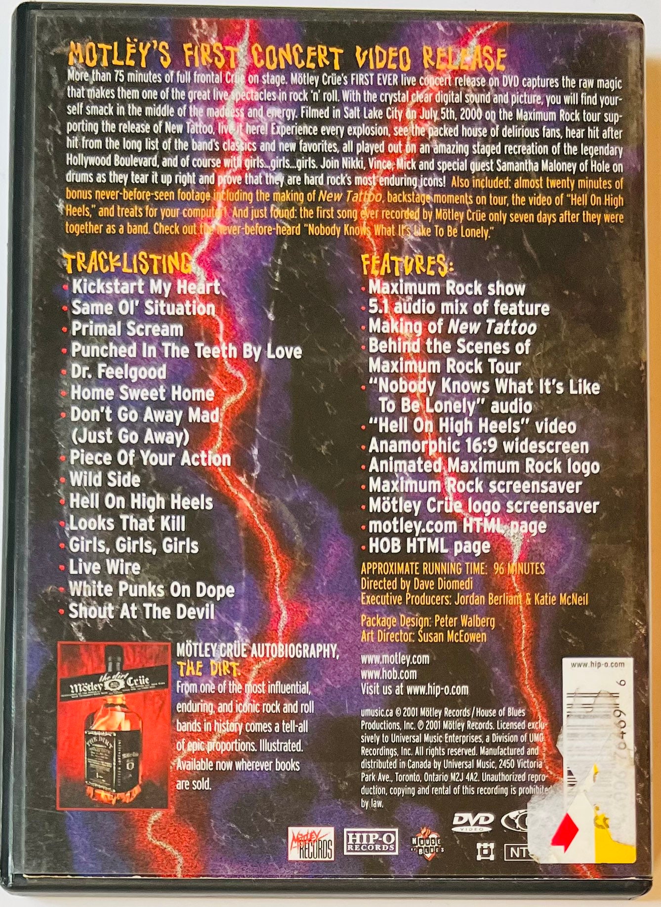 Motley Crue - Lewd Crued & Tattooed (DVD) - Etsy