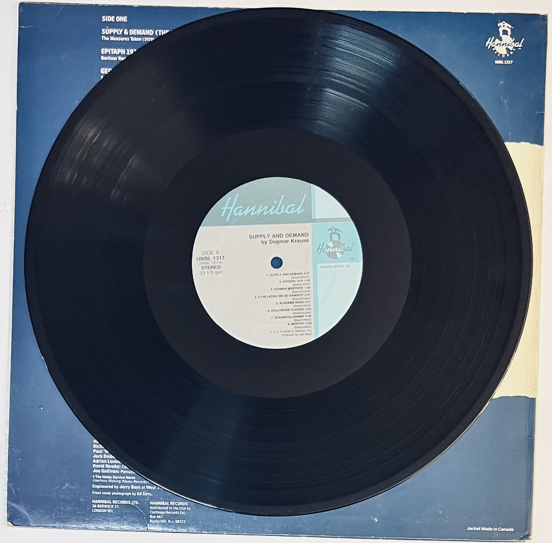 Dagmar Krause- Supply & Demand Songs by Brecht/weill and Eisler