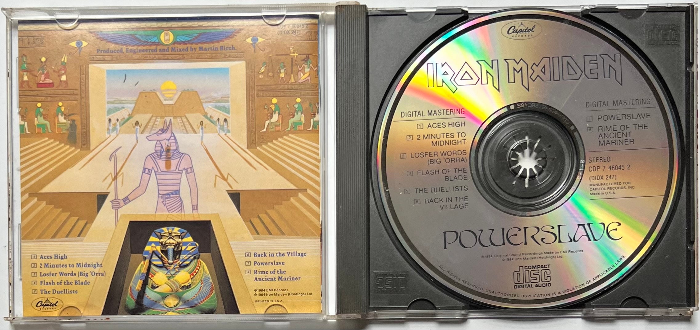 CD Iron Maiden Powerslave = パワースレイヴ-死界の王
