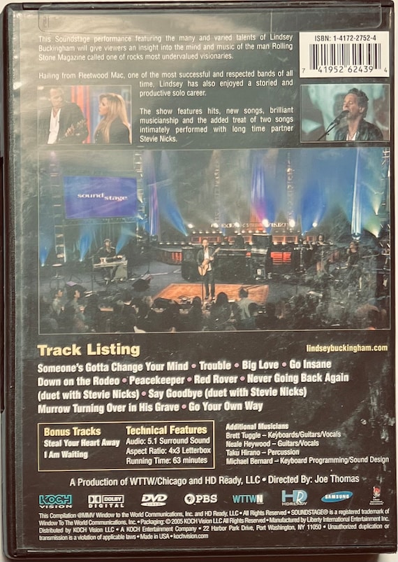 (未使用･未開封品)Soundstage: Buckingham, Lindsey Guest Nicks, Stevie [DVD] Soundstage Presents: Lindsey Buckingham with Special guest